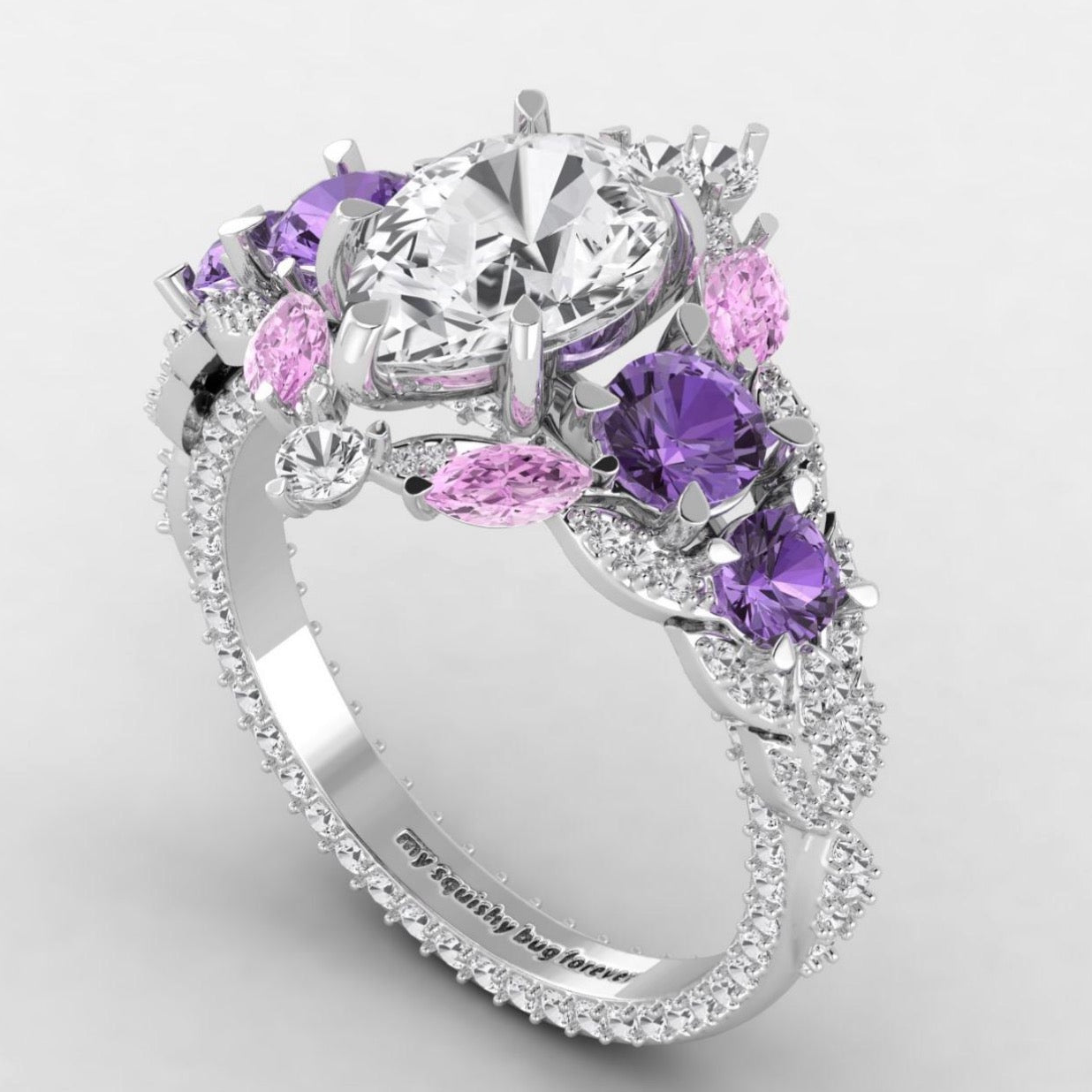Pear Cut Trillion Ring
