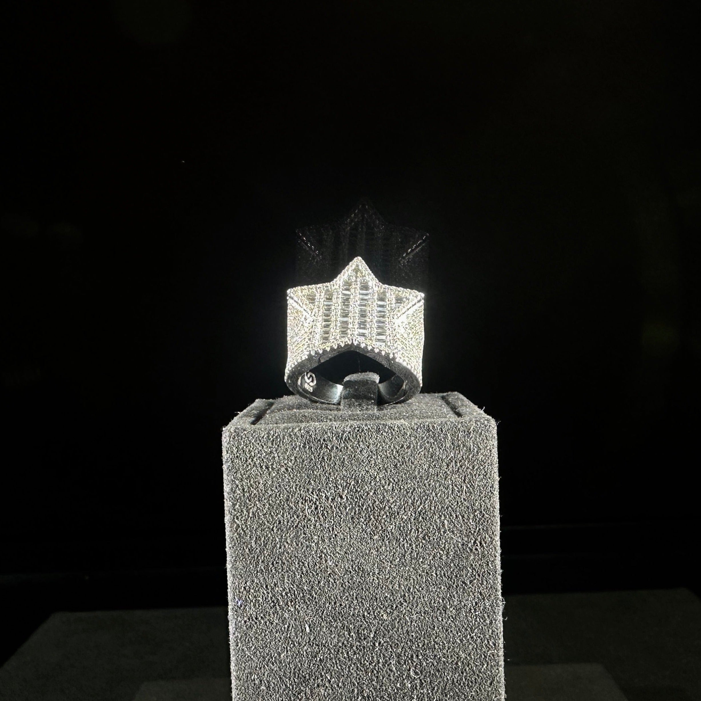 Baguette Star Ring 925 Sterling silver