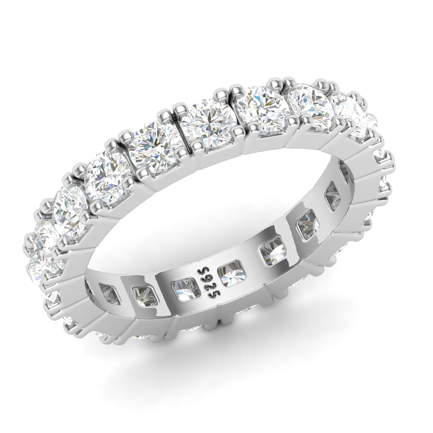 Fine Round Cut Eternity Ring