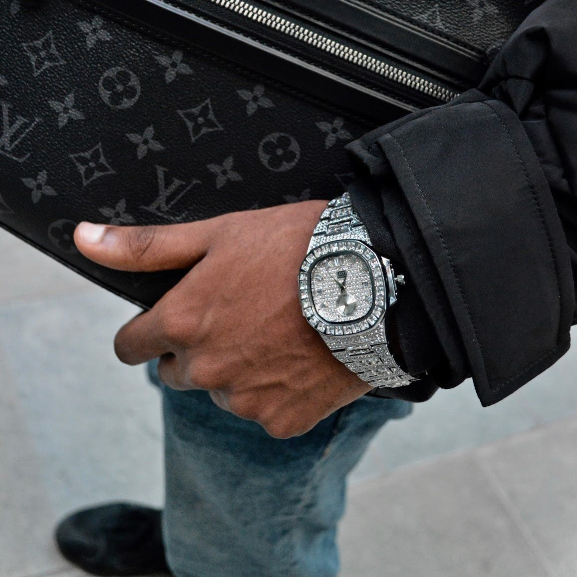 Baguette Iced out Watch