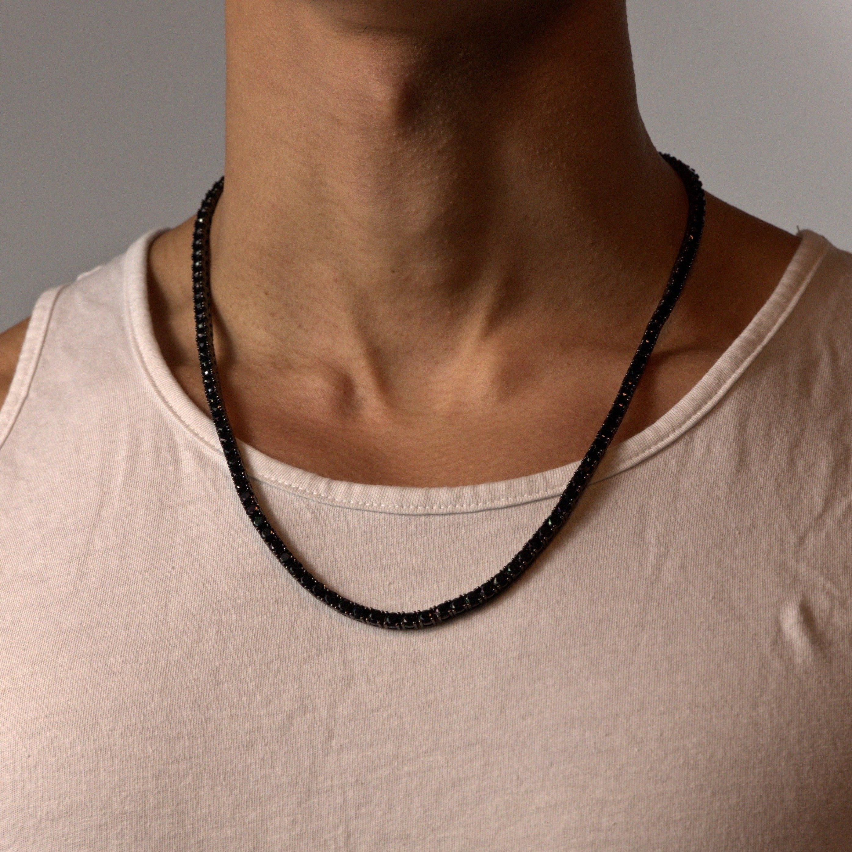 Black Iced 4mm Tennis Chain