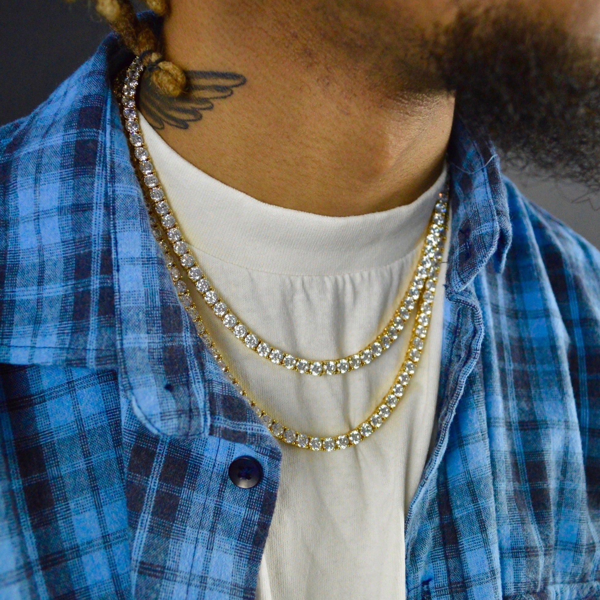 5mm Round Gold Tennis Chain