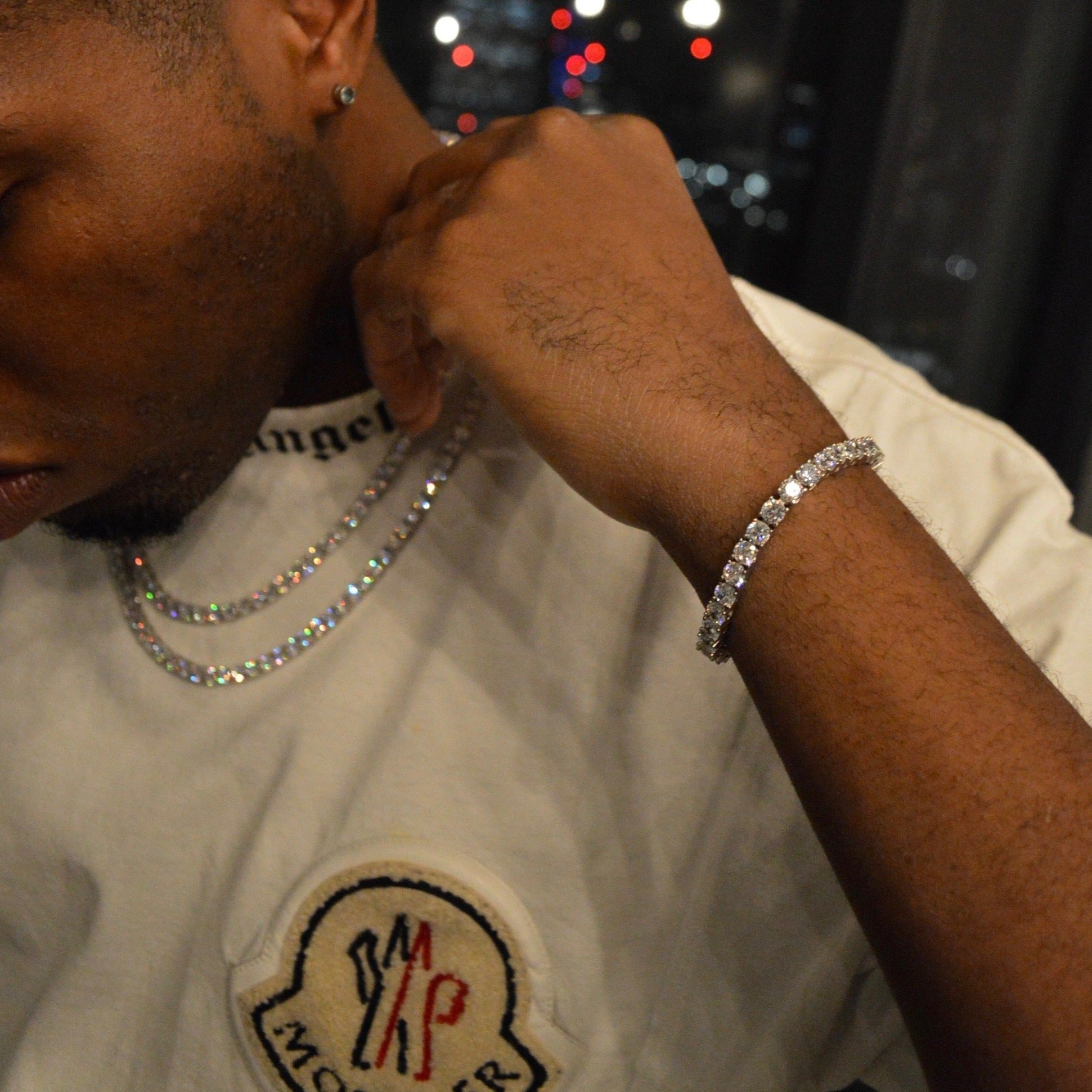 5mm Round Silver Tennis Bracelet