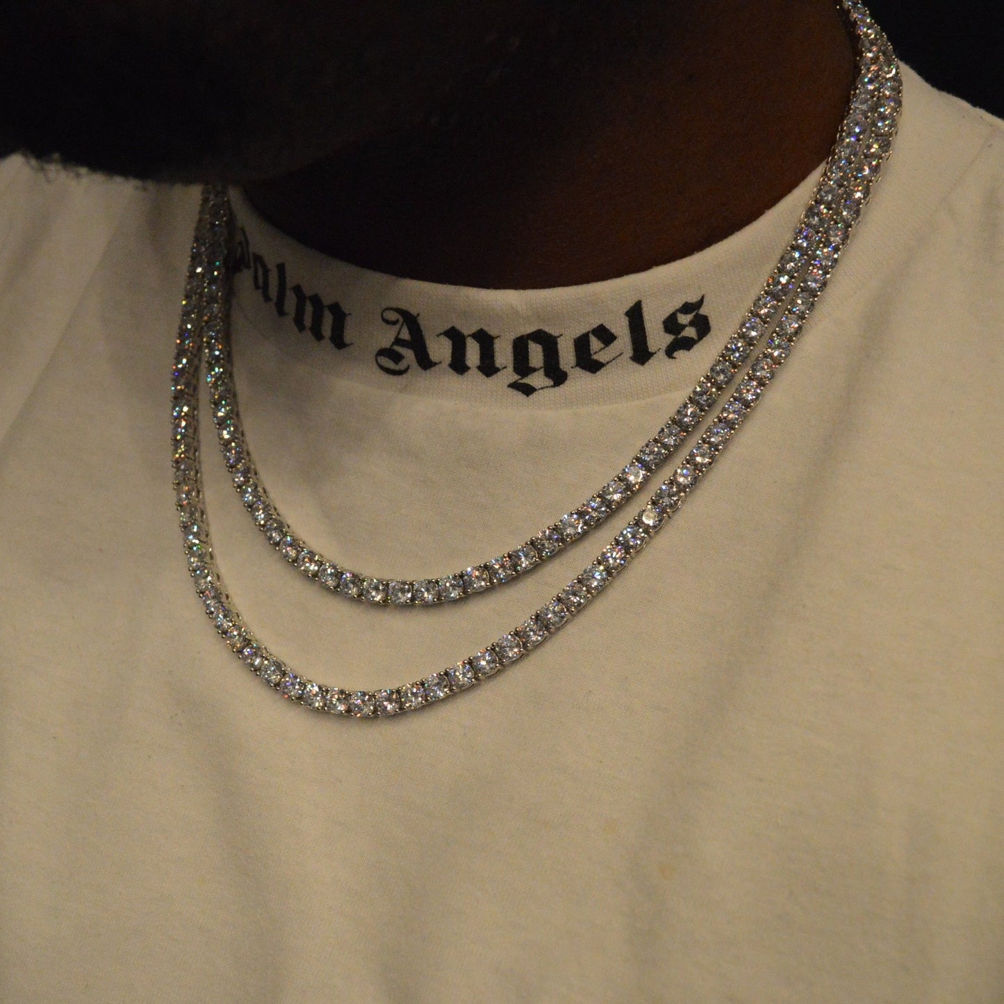 5mm Round Silver Tennis Chain