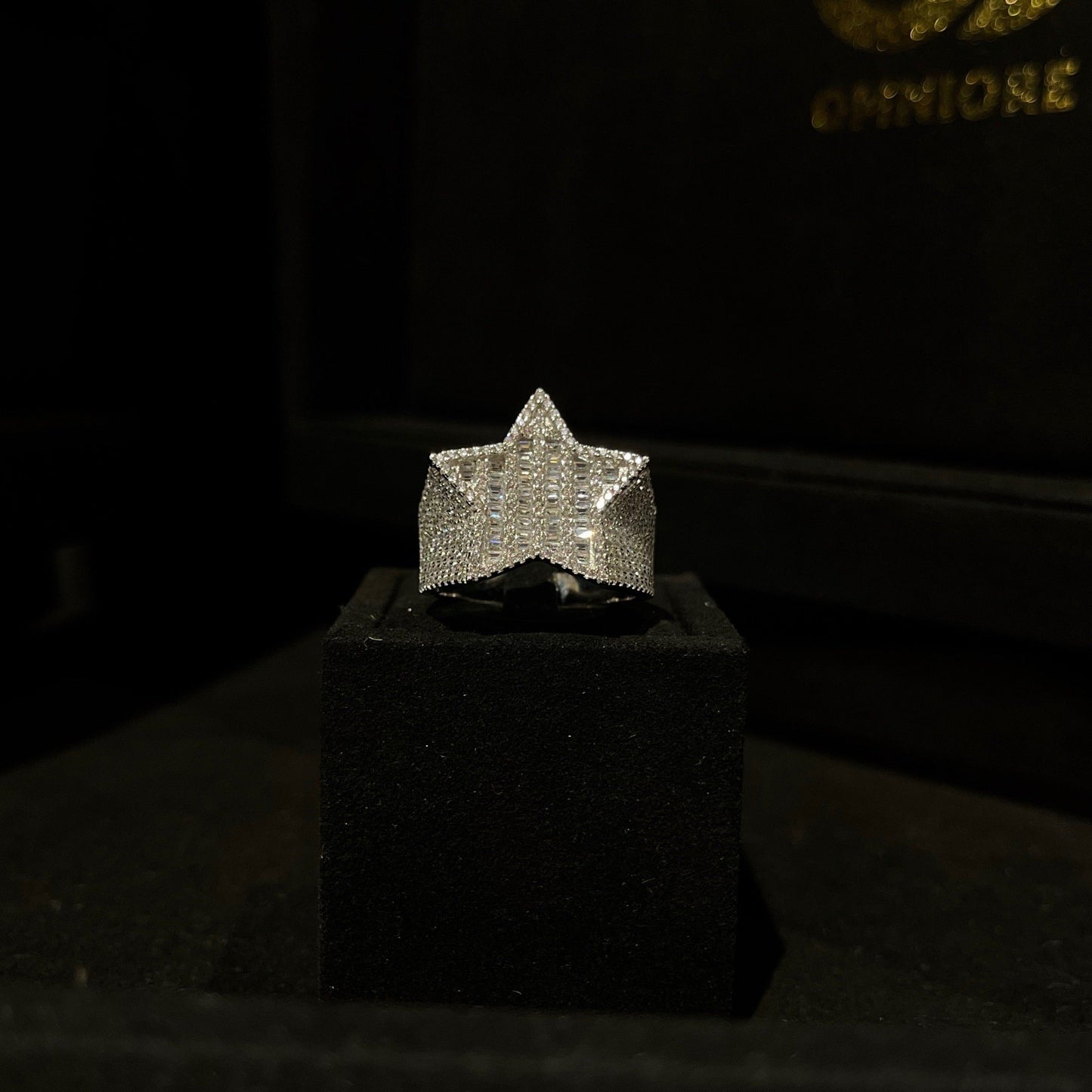 Baguette Star Ring 925 Sterling silver