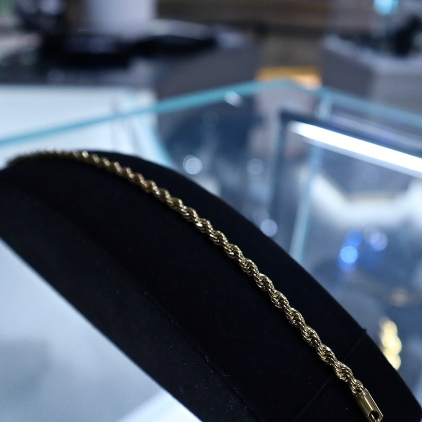 4mm Gold Rope Bracelet