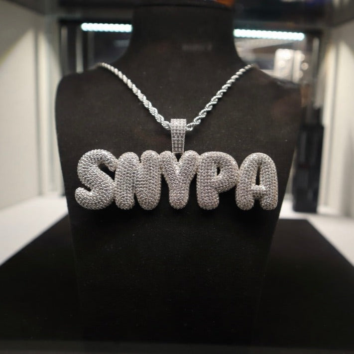 Large Iced Out Letter Font