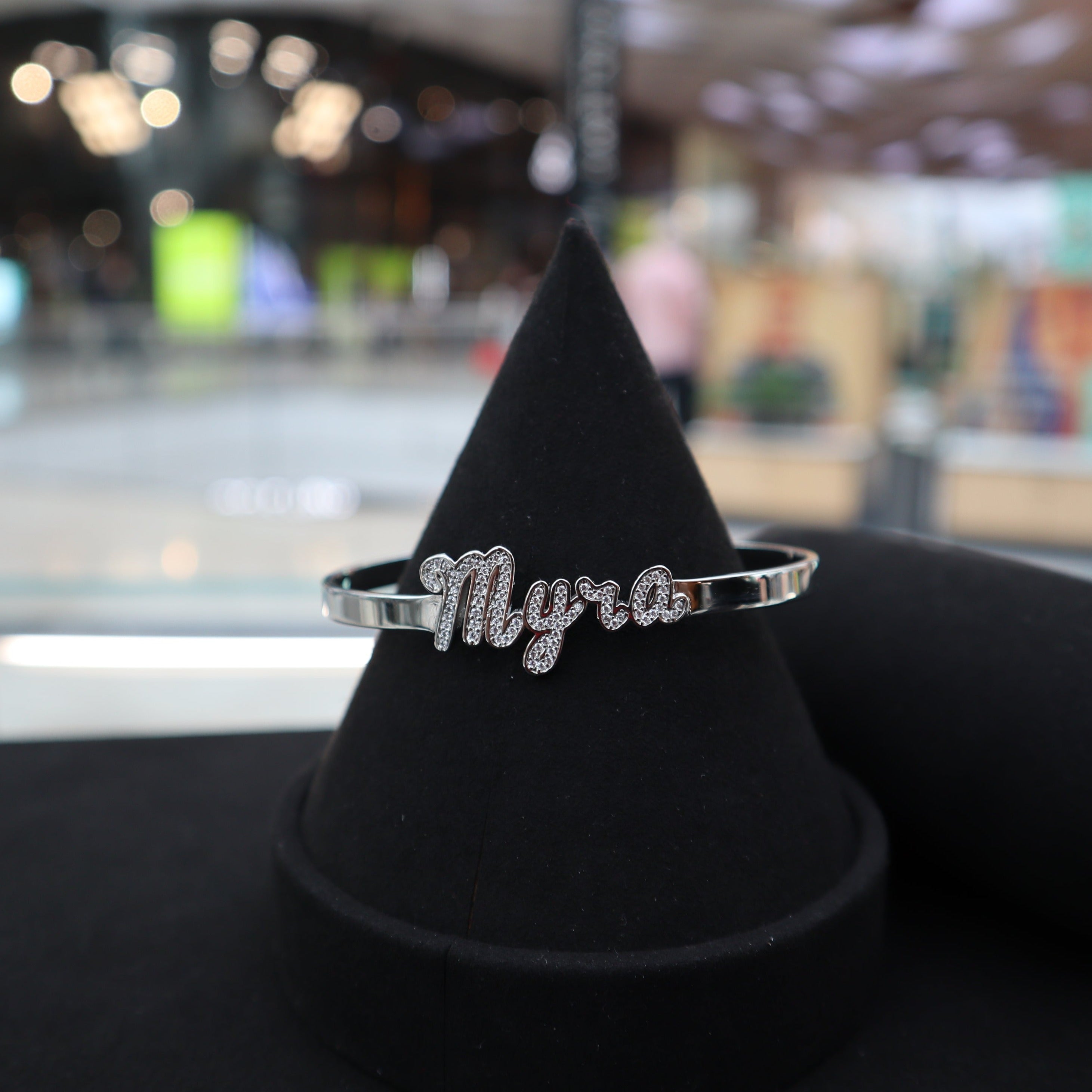 Iced English Name Bangle