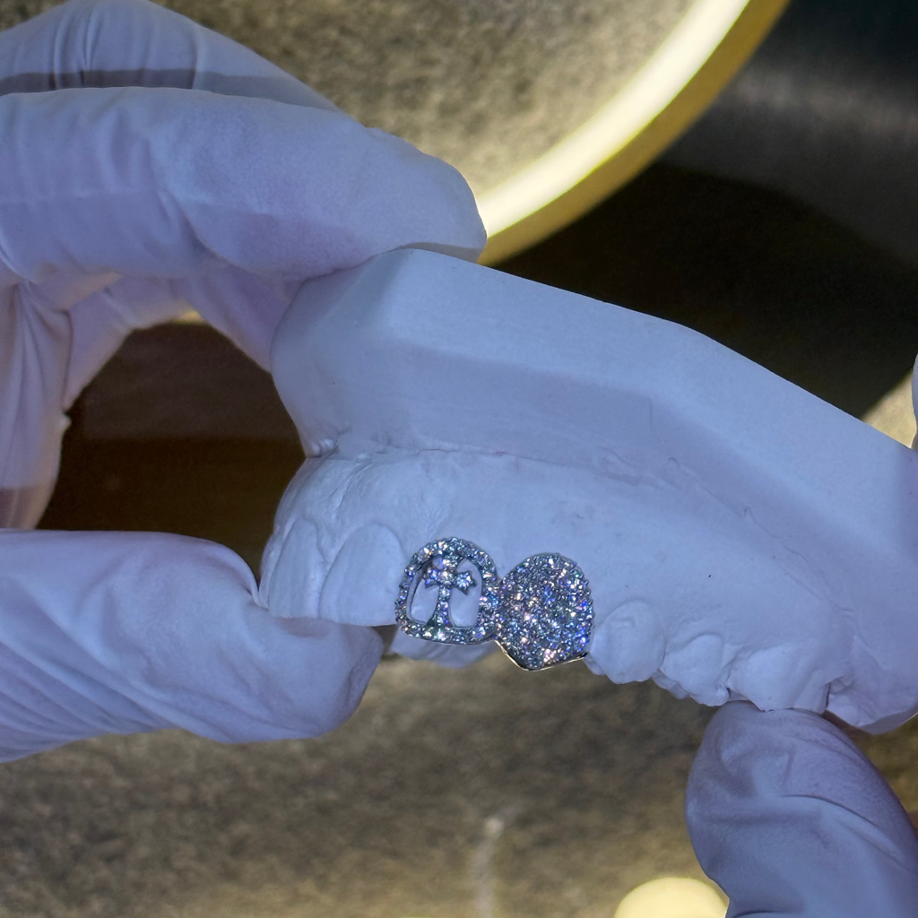 Iced Chrome Heart Window and Cap