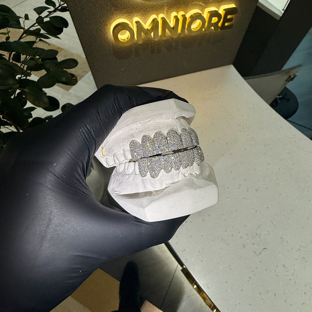 Iced Out Honeycomb Set Grillz