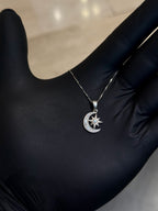 Opal Moon Star Pendant