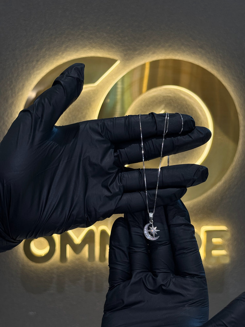 Opal Moon Star Pendant