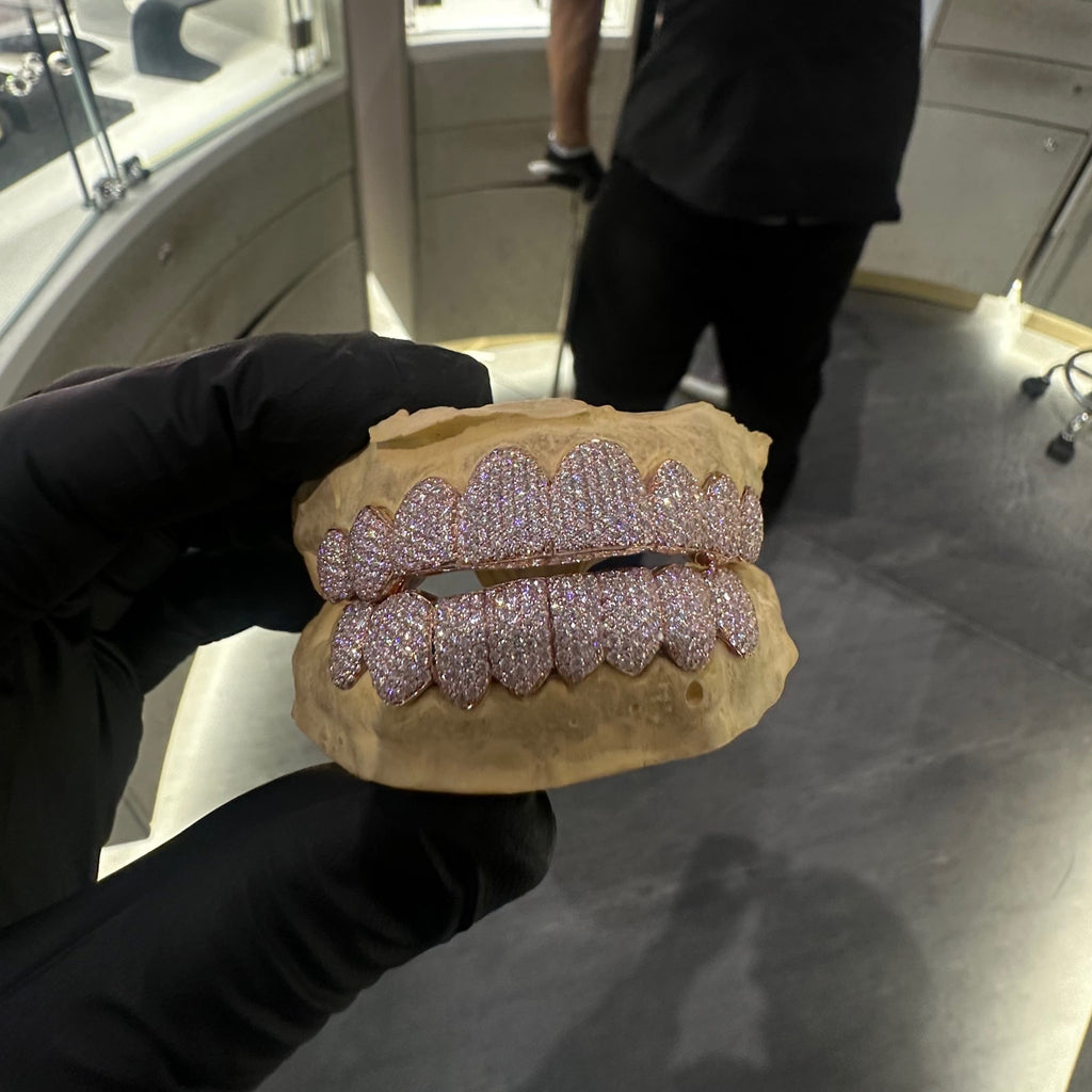 Iced Out Honeycomb Set Grillz