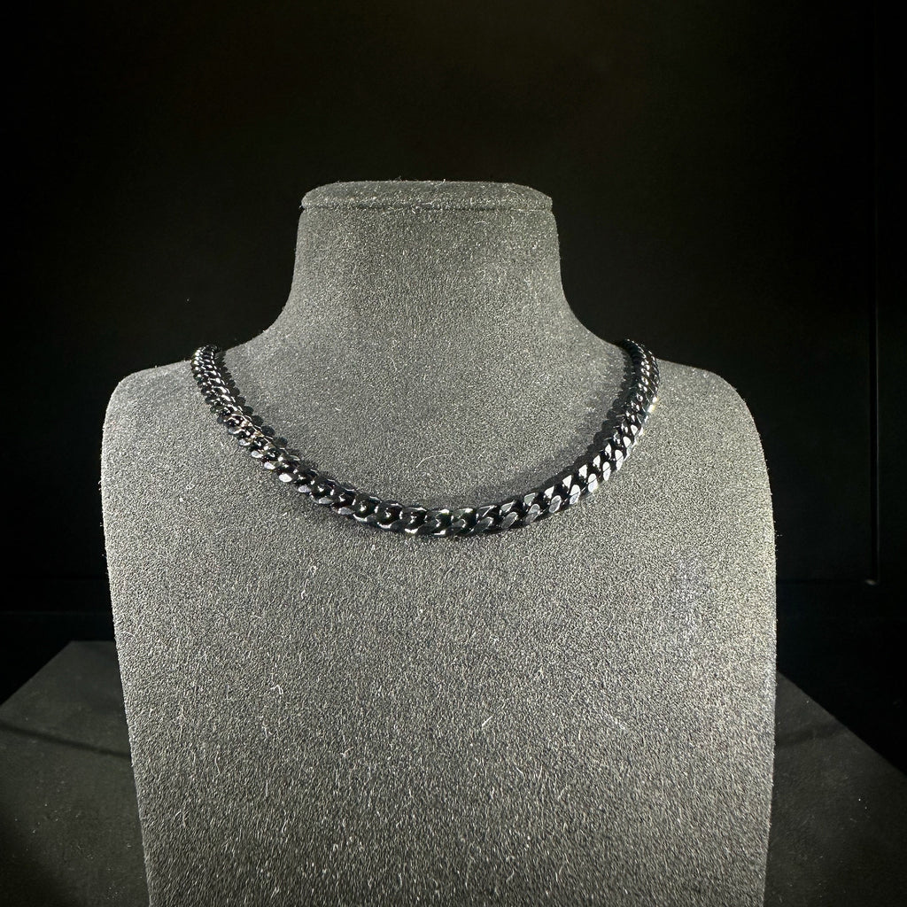 5mm Plain Black Curb Chain