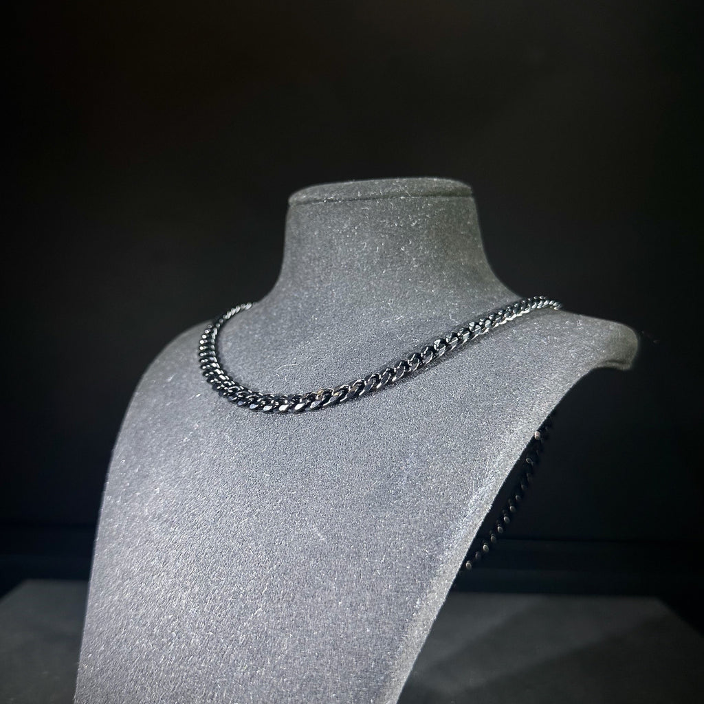 5mm Plain Black Curb Chain