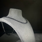 5mm Plain Black Curb Chain