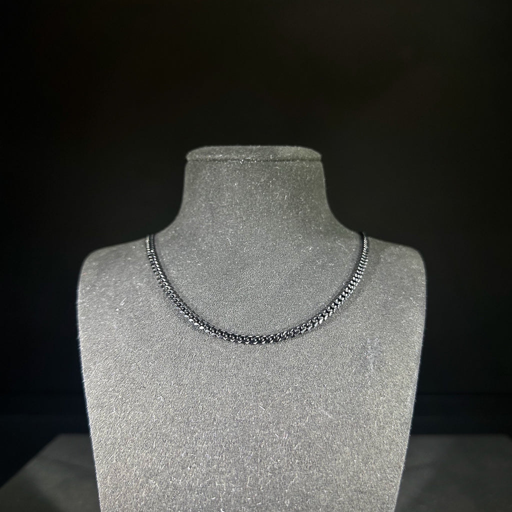 Micro 3mm Black Cuban Chain