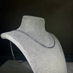 Micro 3mm Black Cuban Chain