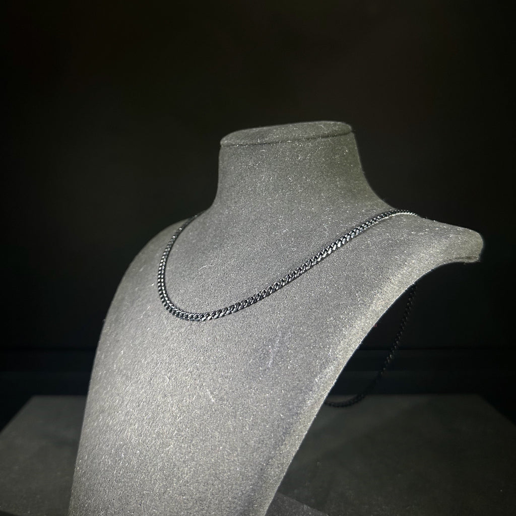 Micro 3mm Black Cuban Chain