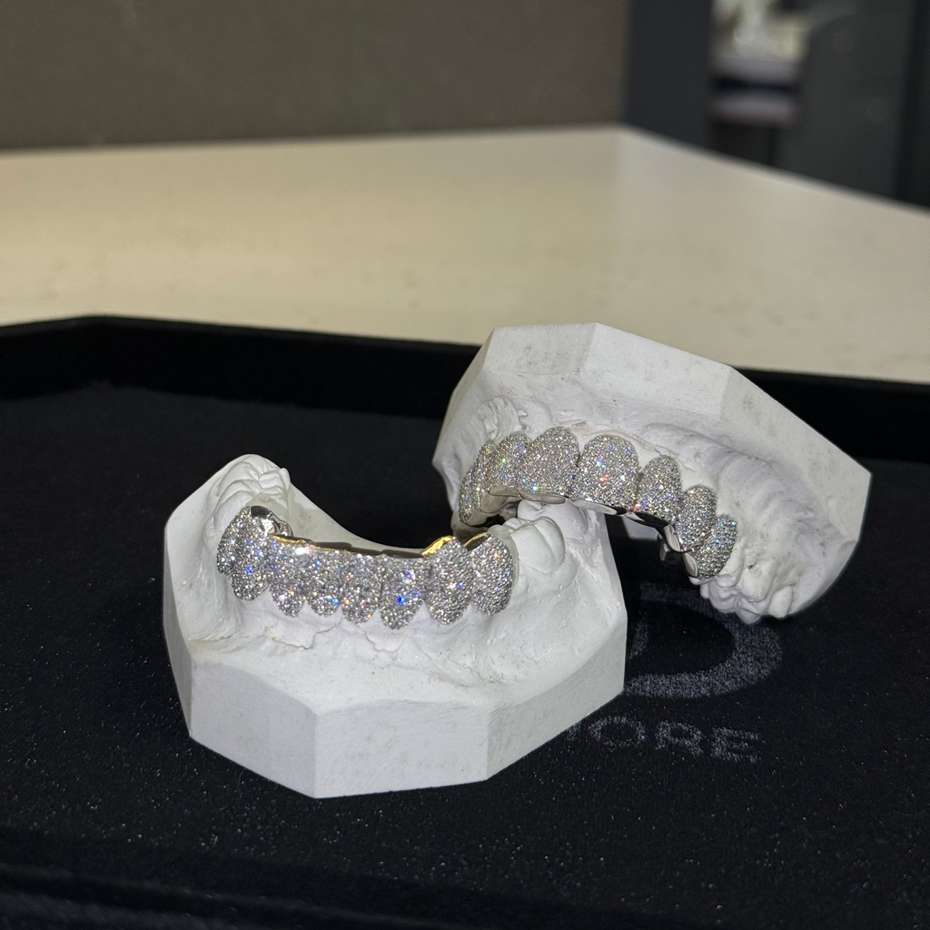 Iced Out Honeycomb Set Grillz