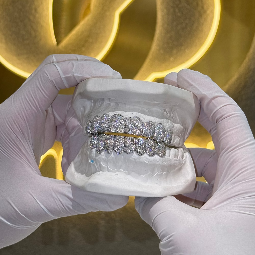 Iced Out Honeycomb Set Grillz