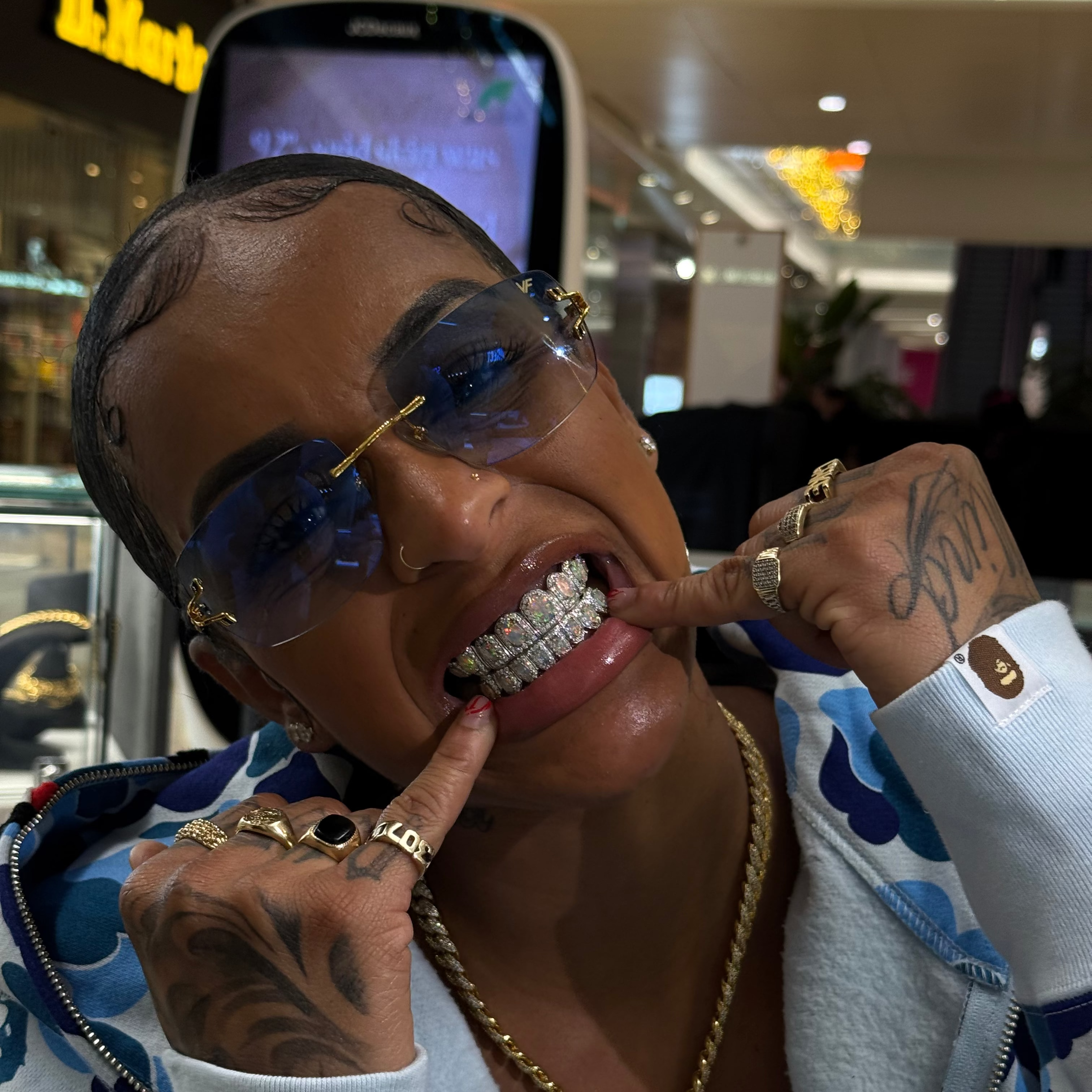 Opal Iced Out Grillz