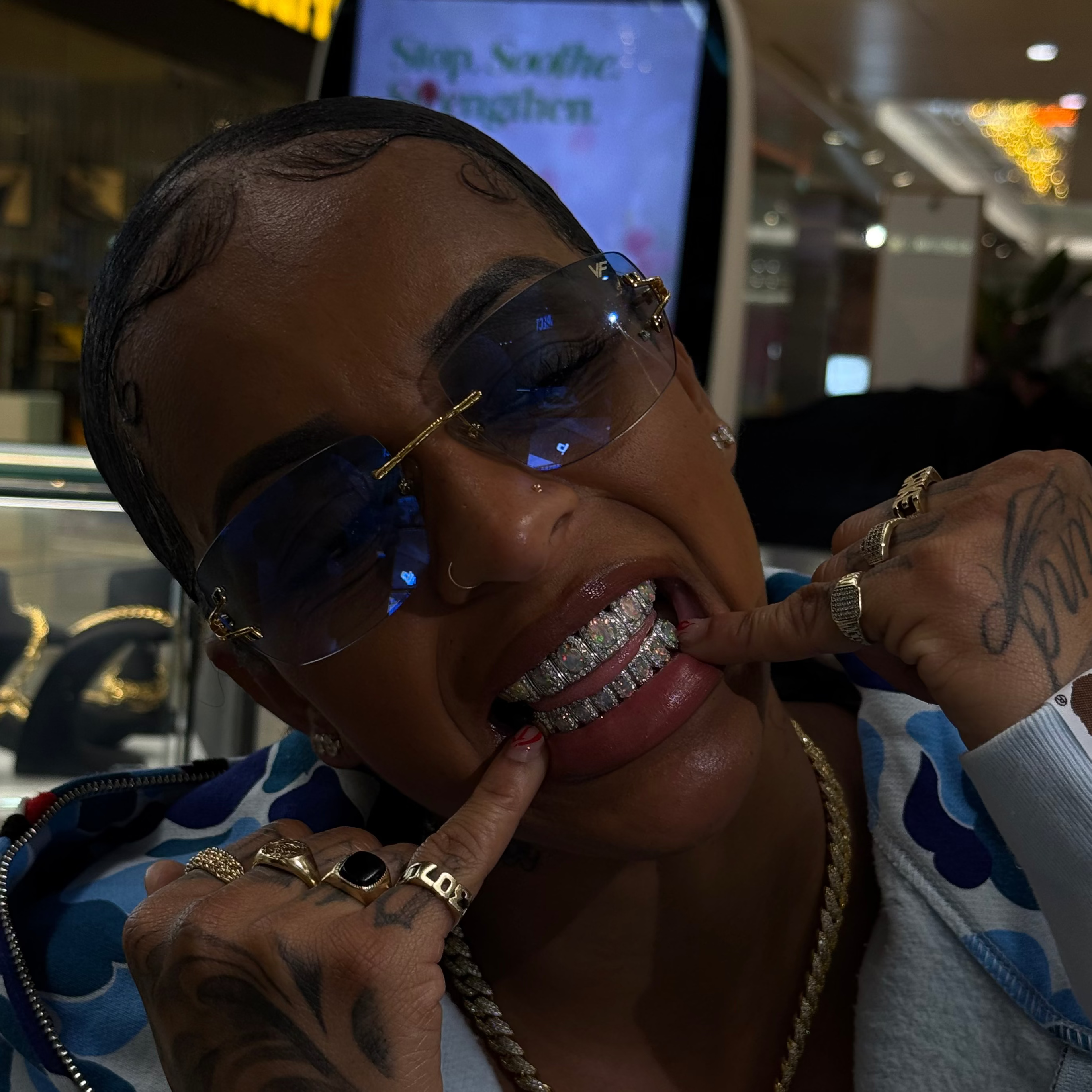 Opal Iced Out Grillz