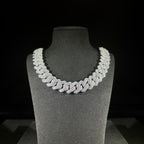 14mm Silver Prong Cuban Chain