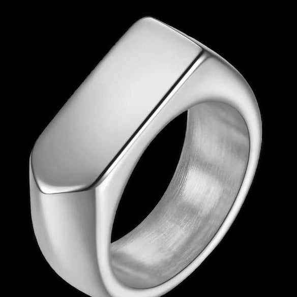 Edged Signet Omniproof Ring