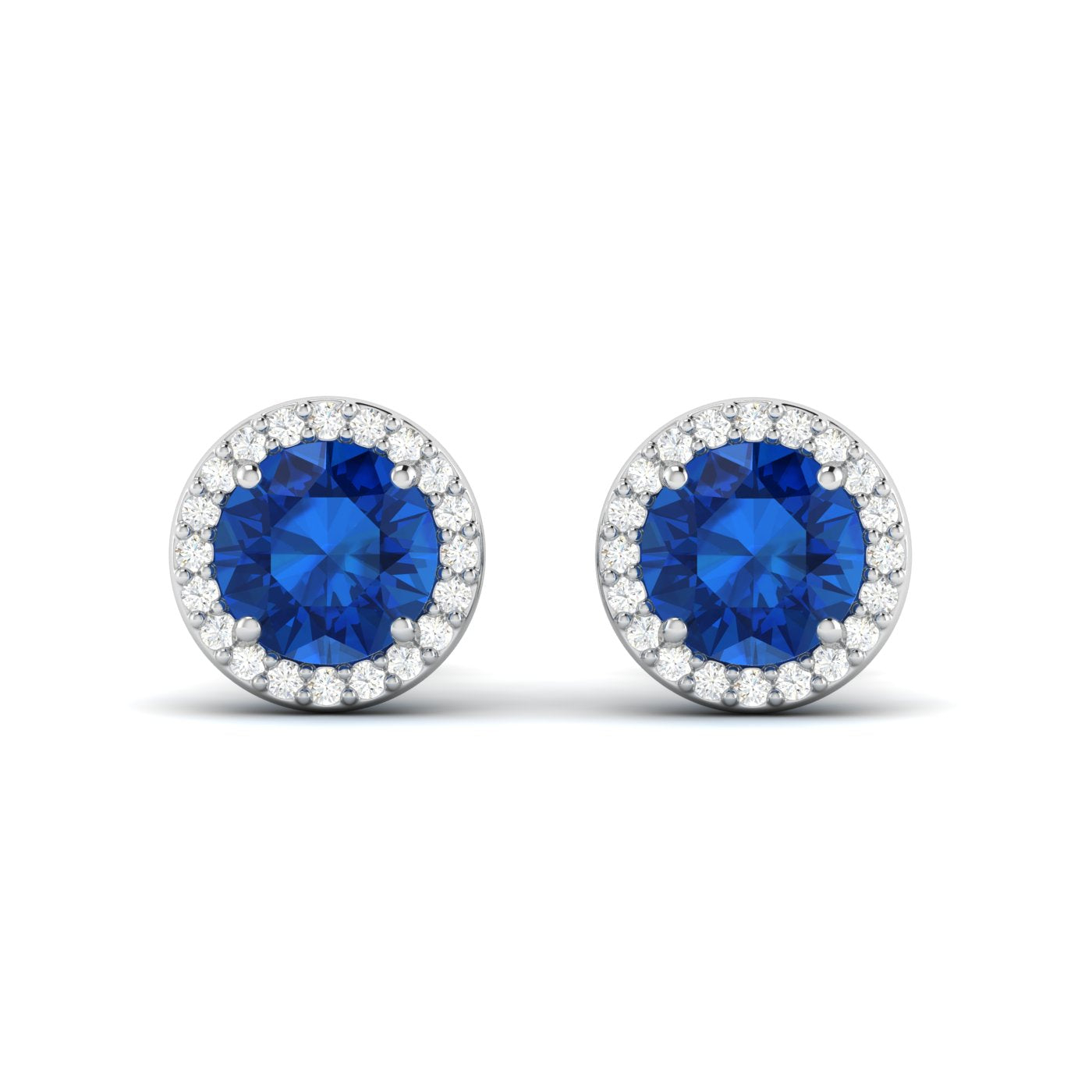 Deep Blue Halo Studs