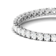 Load image into Gallery viewer, 4mm 925 Sterling Silver Ladies Tennis Bracelet
