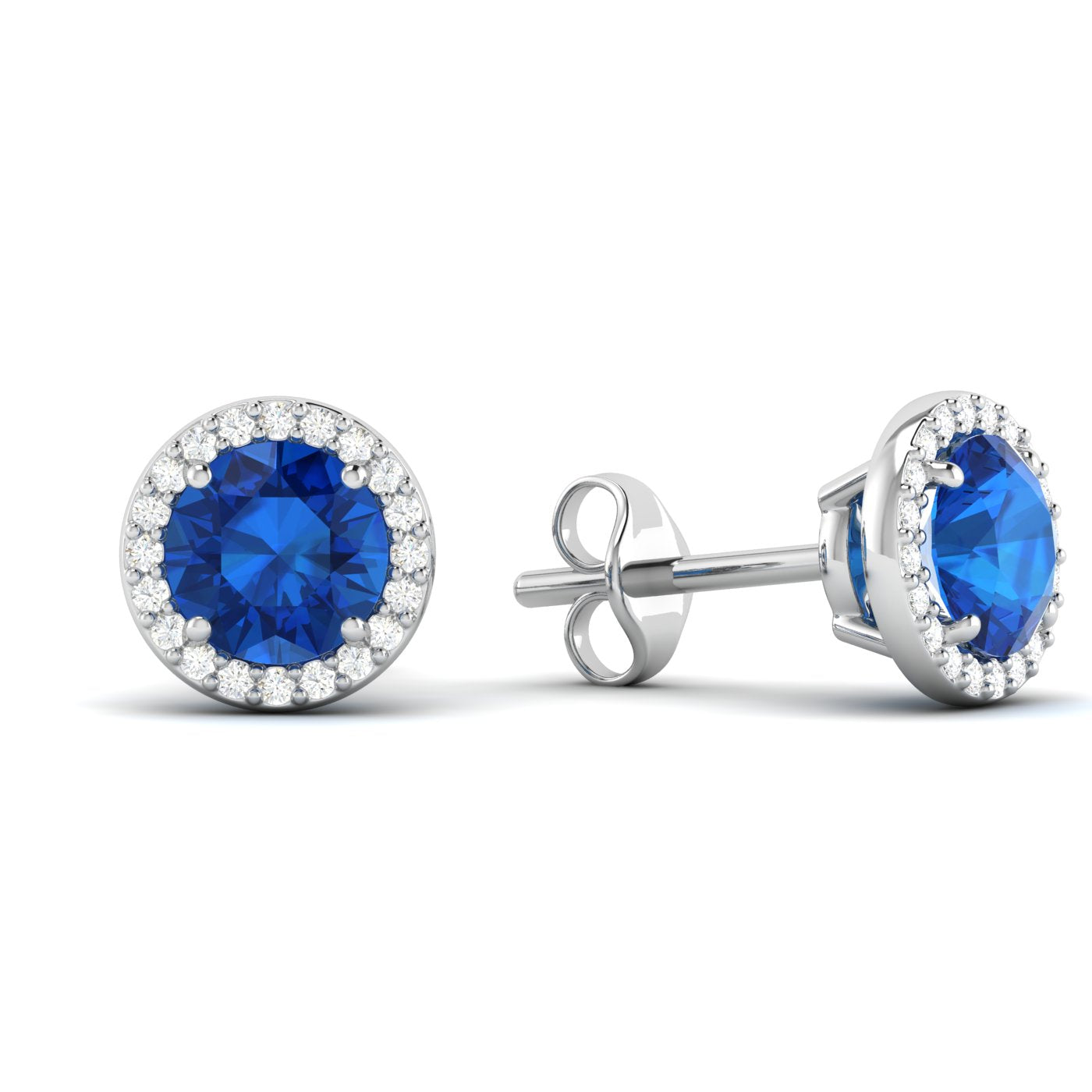 Deep Blue Halo Studs