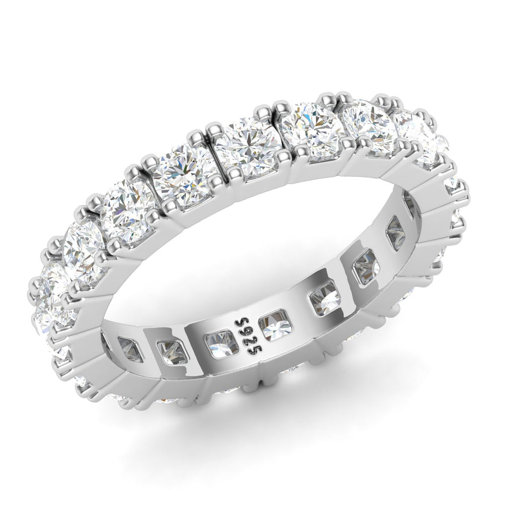 Fine Round Cut Eternity Ring