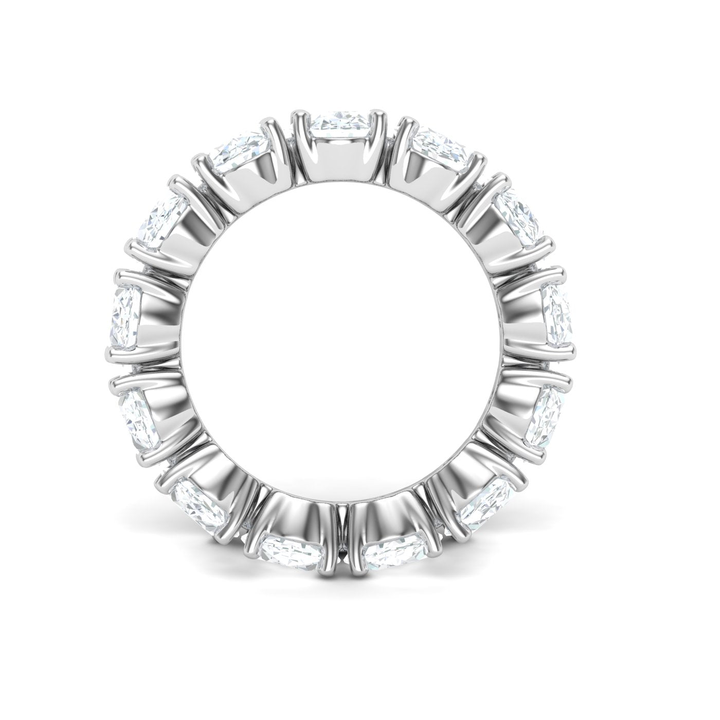 Oval Eternity Band Ring