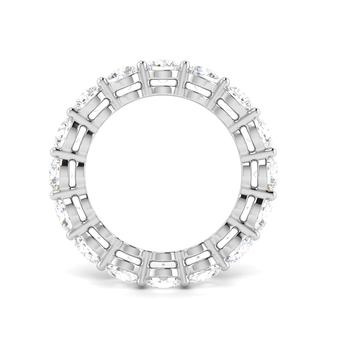Round Cut Eternity Band Ring