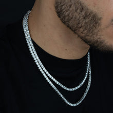 Load image into Gallery viewer, 4mm Round Silver Tennis Chain
