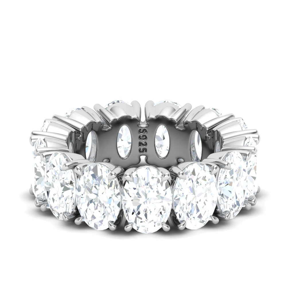Oval Eternity Band Ring
