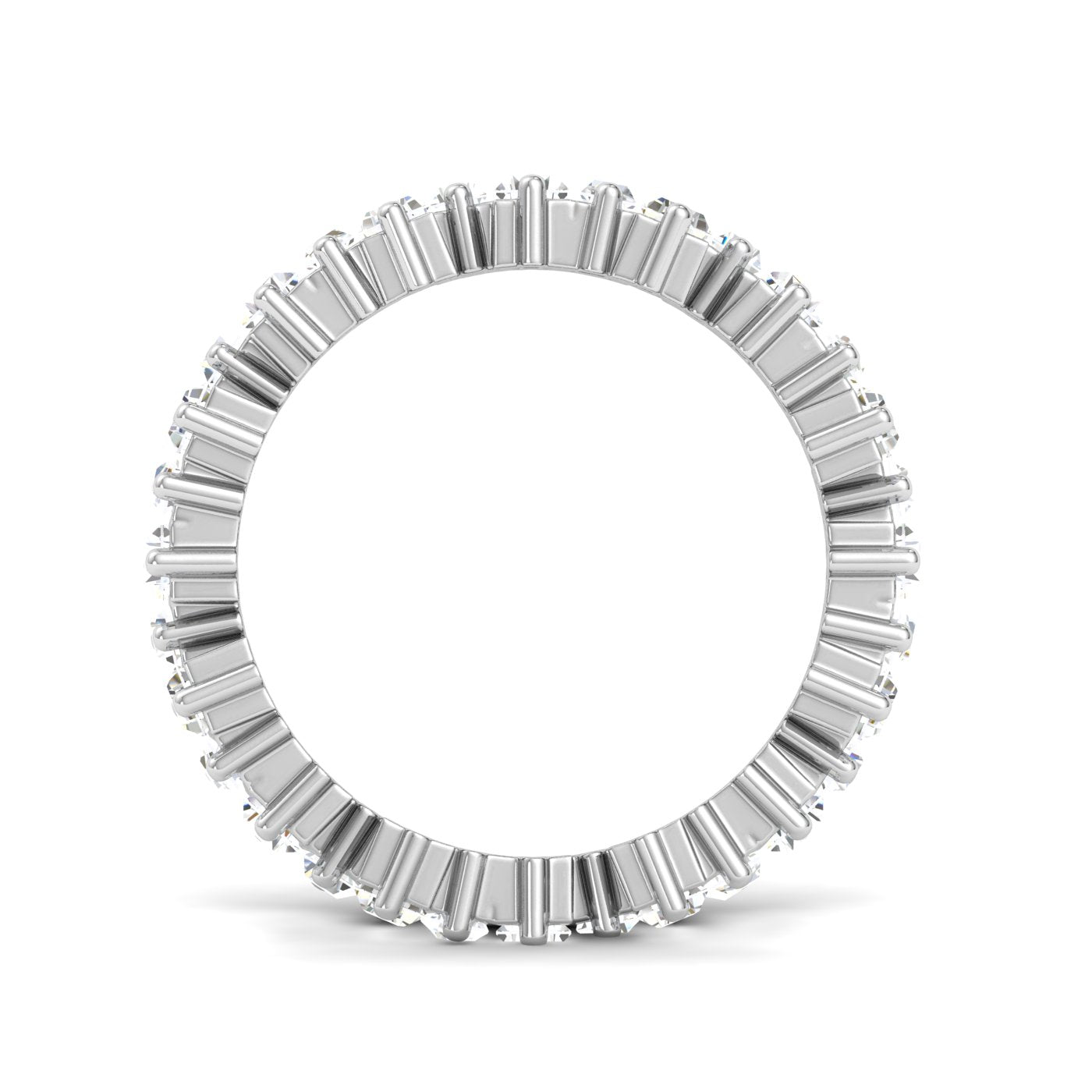 Silver Scattered Eternity Ring