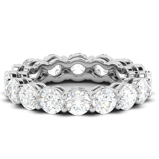 Round Cut Eternity Band Ring