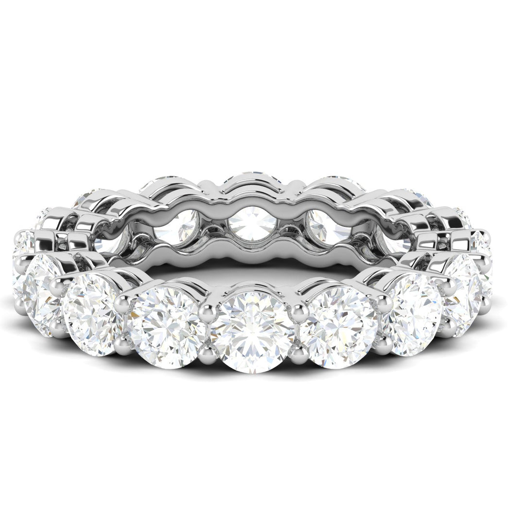 Round Cut Eternity Band Ring