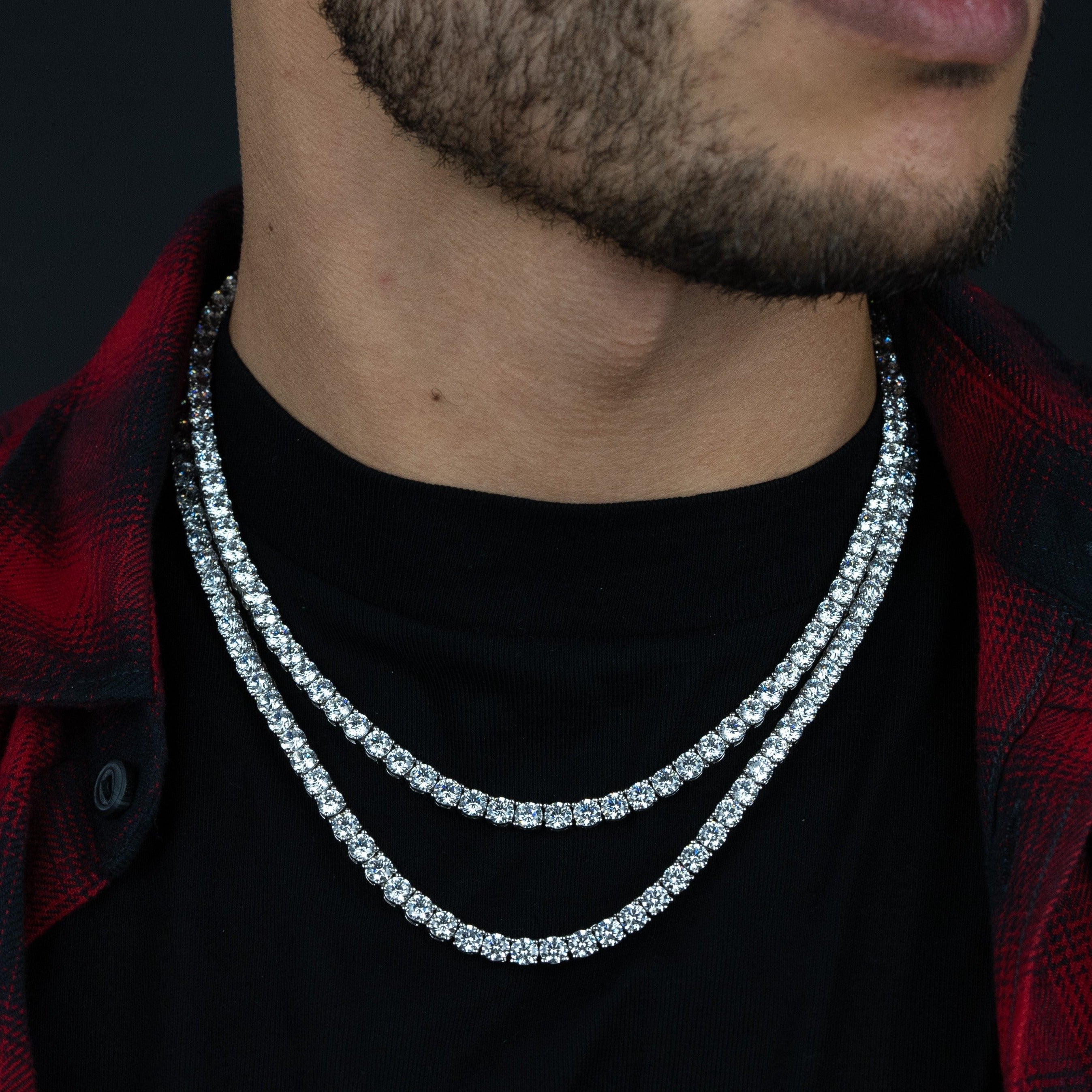 5mm Round Silver Tennis Chain