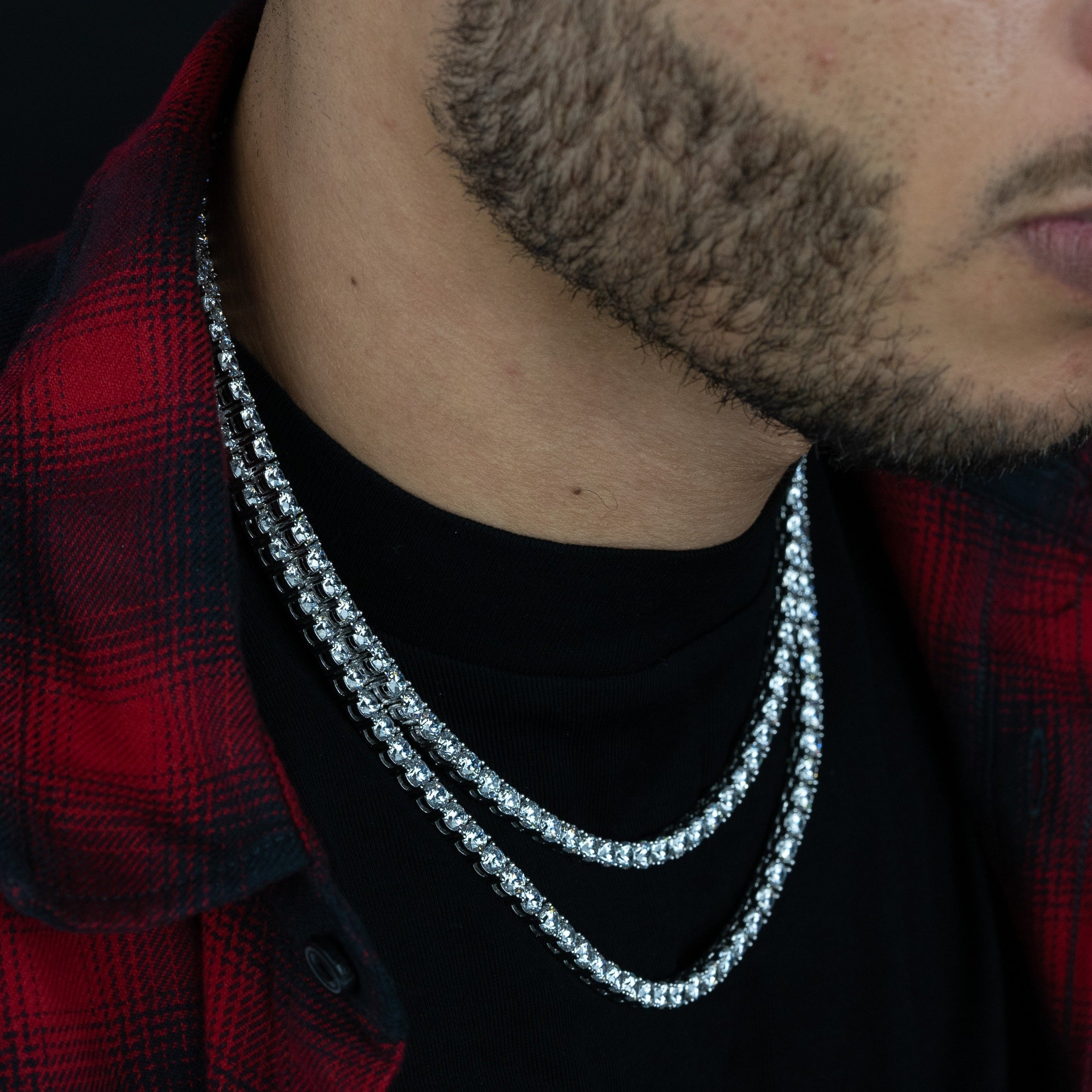5mm Round Silver Tennis Chain
