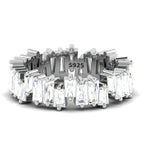 Silver Scattered Eternity Ring