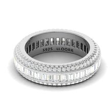Load image into Gallery viewer, 3 Row Baguette Eternity Band Ring
