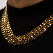 Load image into Gallery viewer, 12mm Gold Cuban Chain Stainless Steel
