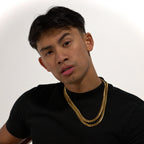 8mm Gold Cuban Chain Stainless Steel