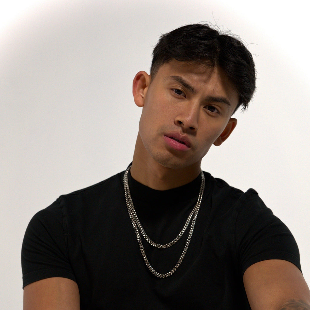 6mm Silver Micro Cuban Chain Stainless Steel