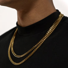 Load image into Gallery viewer, Gold 6mm Micro Cuban Chain Stainless steel
