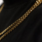 Gold 6mm Micro Cuban Chain Stainless steel