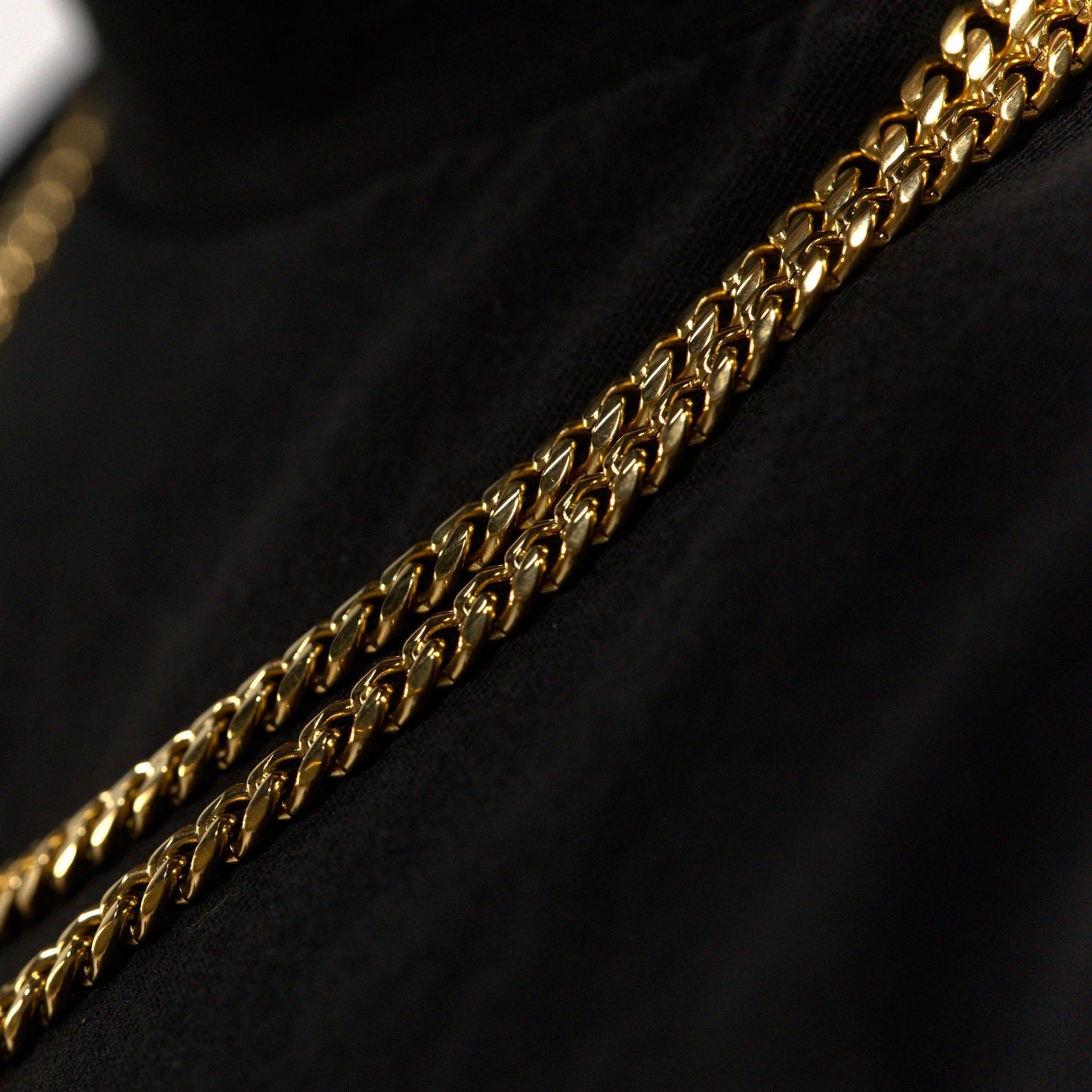 Gold 6mm Micro Cuban Chain Stainless steel